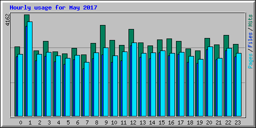 Hourly usage for May 2017
